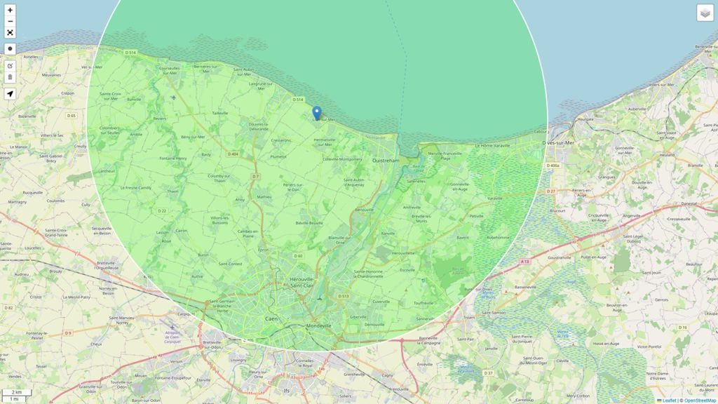 map lion sur mer